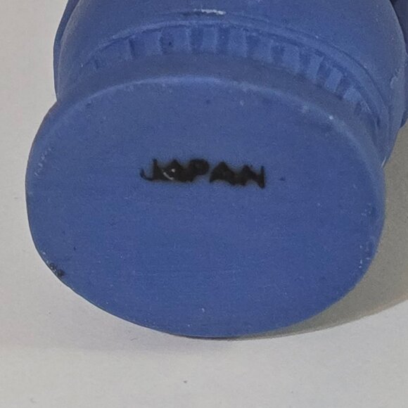 Vintage Miniature Wedgewood Style Jasperware Blue & White Vase Japan - Picture 3 of 4